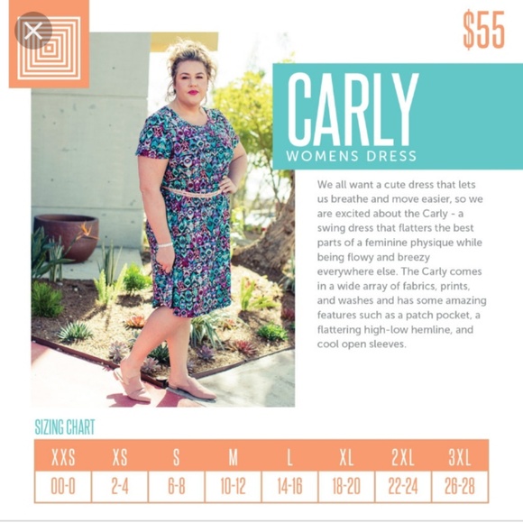 Extra small flower lularoe Carly - Picture 7 of 7